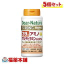 詳細情報 商品名ディアナチュラ ストロング39 アミノ マルチビタミン＆ミネラル 150粒 商品説明●毎日の活力に18種類のアミノ酸をマルチビタミン&ミネラルにプラス。 ●必須アミノ酸に加え、エネルギーサイクルで働くアミノ酸を配合しました。 ●摂れる栄養素目安ビタミン1日分 ●(B1、B2、B6は1日に必要な量の10倍量配合)ミネラル1/3日分 ●(Ca、Mg、亜鉛以外)Ca:Mg=2:1配合 ●亜鉛は1日分 ●こんな方におすすめです ●・食事のバランスが気になる方に ●・野菜・果物不足 原材料デキストリン、マンガン含有酵母、還元パラチノース、クロム含有酵母、セレン含有酵母、モリブデン含有酵母、貝Ca、酸化Mg、V．C、アルギニングルタミン酸塩、グルコン酸亜鉛、アラニン、セルロース、グリシン、リジン塩酸塩、ロイシン、フェニルアラニン、メチオニン、バリン、イソロイシン、ケイ酸Ca、ヒスチジン、アスパラギン酸Na、スレオニン、プロリン、ステアリン酸Ca、V．B6、ピロリン酸鉄、トリプトファン、ナイアシン、V．B2、糊料（HPMC、プルラン）、V．B1、セリン、酢酸V．E、パントテン酸Ca、セラック、シスチン、チロシン、グルコン酸銅、V．A、葉酸、ビオチン、V．D、V．B12、（原材料の一部に乳成分を含む） 栄養成分表示【1日3粒(1326mg)当たり】 エネルギー:3.74kcal、たんぱく質:0.54g、脂質:0.024g、炭水化物:0.34g、ナトリウム:4.16mg、V.B1:10mg(1000%)、亜鉛:7mg(100%)、V.E:8mg(100%)、V.A:450μg(100%)、V.B2:11mg(1000%)、V.B6:10mg(1000%)、V.B12:2μg(100%)、ナイアシン:11mg(100%)、パントテン酸:5.5mg(100%)、葉酸:200μg(100%)、ビオチン:45μg(100%)、V.C:80mg(100%)、V.D:5μg(100%)、カルシウム:100mg(14%)、マグネシウム:50mg(20%)、鉄:2.5mg(33%)、マンガン:1.17mg(33%)、銅:0.2mg(33%)、セレン:7.7μg(33%)、クロム:10μg(33%) モリブデン:5.67μg(33%)、バリン:30mg、ロイシン:42mg、イソロイシン:30mg、スレオニン:21mg、メチオニン:39mg、フェニルアラニン:42mg、トリプトファン:10.5mg、リジン:36mg、ヒスチジン:24mg、グリシン:47.6mg、アルギニン:35.2mg、グルタミン酸:28.9mg、アラニン:27.6mg、アスパラギン酸:16.9mg、プロリン:14.7mg、セリン:9.8mg、シスチン:4.5mg、チロシン:1.6mg ( )内の数値は栄養素等表示基準値に占める割合です。 摂取上の注意●本品は、多量摂取により疾病が治癒したり、より健康が増進するものではありません。 ●1日の摂取目安量を守ってください。 ●乳幼児・小児は本品の摂取をさけてください。 ●亜鉛の摂りすぎは、銅の吸収を阻害するおそれがありますので、過剰摂取にならないよう注意してください。 ●体調や体質によりまれに身体に合わない場合や、発疹などのアレルギー症状が出る場合があります。その場合は使用を中止してください。 ●小児の手の届かないところに置いてください。 ●ビタミンB2により尿が黄色くなることがあります。 ●表面にみられる斑点は原料由来のものです。 ●※本品は、特定保健用食品と異なり、消費者庁長官による個別審査を受けたものではありません。 お召し上がり方1日3粒を目安に、水またはお湯とともにお召し上がりください。 内容量150粒 製品お問い合わせ先アサヒグループ食品 東京都渋谷区恵比寿南2−4−1 　お客様相談室　TEL：0120-630611 商品区分栄養機能食品 広告文責株式会社福田薬局