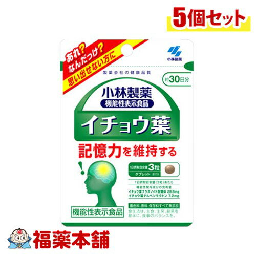小林製薬 【機能性表示食品】 イチョウ葉 90粒×5個 [ゆうパケット・送料無料]
