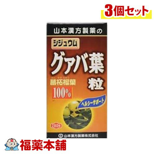 山本漢方 シジュウムグァバ粒 280粒×3個 