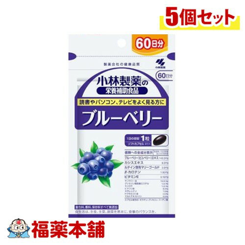 小林製薬 ブルーベリー お徳用 60粒×5個 [ゆうパケット・送料無料]