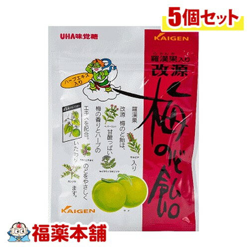 改源 梅のど飴 70g×5個 [ゆうパケット・送料無料]
