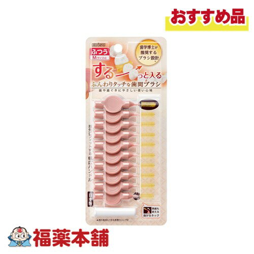 ふんわりタッチな歯間ブラシ Mサイズ 10本 [ゆうパケット・送料無料]