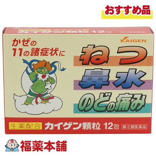 【第(2)類医薬品】カイゲン顆粒 12包 「濫用注意」[ゆうパケット・送料無料]