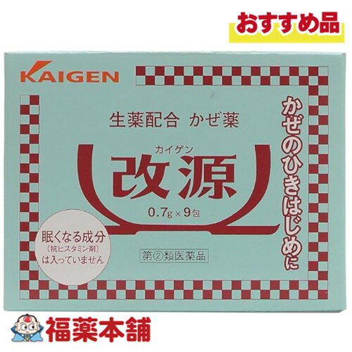 【第(2)類医薬品】カイゲンファーマ 改源 9包 「濫用注意」[ゆうパケット・送料無料]
