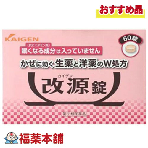 【第(2)類医薬品】改源錠 60錠 「濫用注意」[ゆうパケット・送料無料]