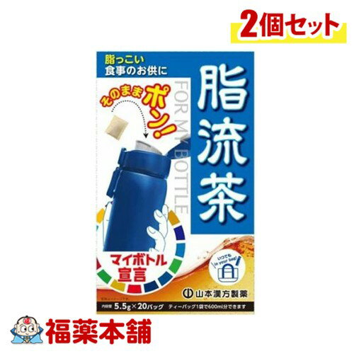 山本漢方 マイボトル用 脂流茶 5.5g×20包×2個 [宅配便・送料無料]