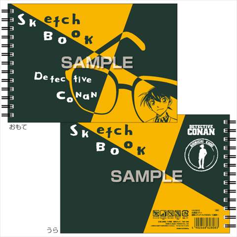 マルマン製、名探偵コナンのキャラクターが表紙にデザインされた図案スケッチブックです。 ●サイズ：W174×H122mm　●24枚/1冊　●画用紙 並口（中性紙） 126．5g/平方メートル