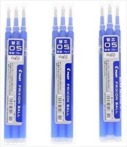 パイロット フリクションボール用替芯 0.5mm ブルー（3本入り） 同色3セット　LFBKRF30EF3LX3