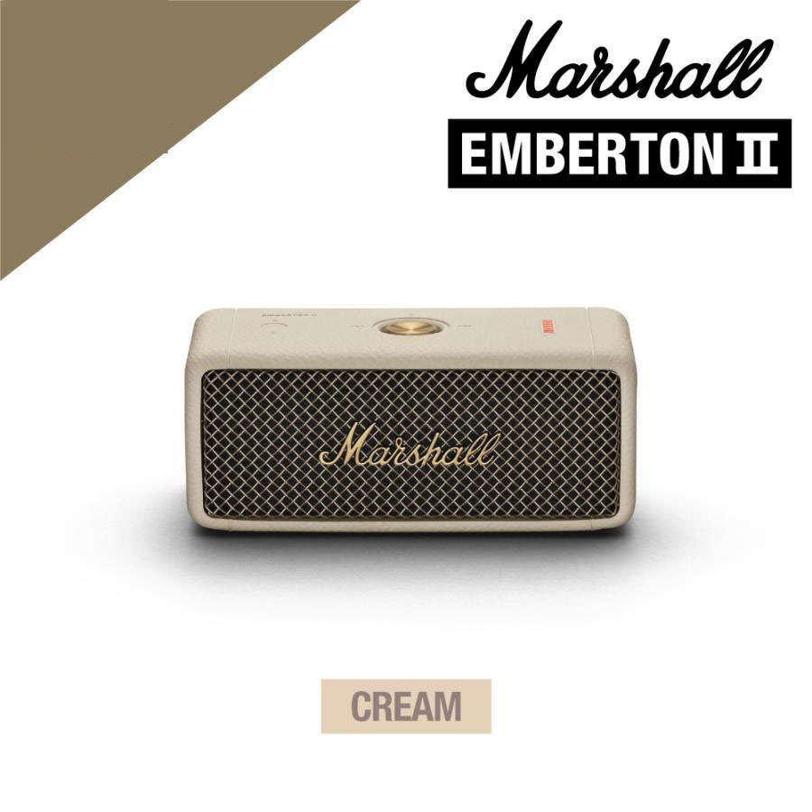 楽天福吉通販スピーカー Marshall マーシャル ワイヤレススピーカー EMBERTON2 【時間限定セール】IP67防塵・防水 marshall emberton ii マーシャル EMBERTON2 スピーカー （Black and Brass） Bluetooth5対応 軽量 並行輸入品