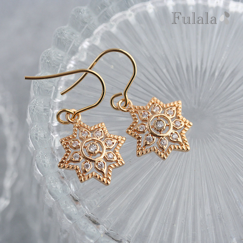 STAR JEWELRY フラワーデザインピアス スタージュエリー70周年記念「フラワー ピアス」- ピンクやブルー