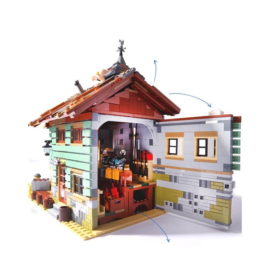 レゴ 互換品 レトロなつり具屋 アイデア 21310 プレゼント クリスマス 建物 おもちゃ ブロック 互換 知育玩具 入学 お祝い こどもの日