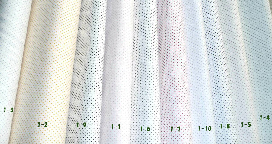 【10cm単位】一番小さい水玉柄　ブロード生地　日本製　綿100％　No.1　水玉SSサイズ