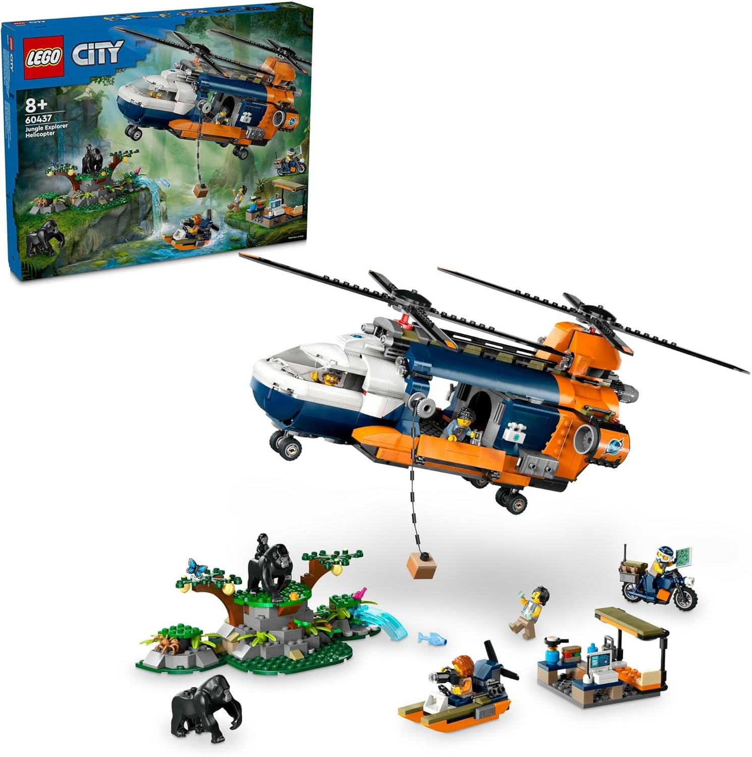 LEGO ジャングル探検 ベースキャンプのヘリコプター 60437（楽天・風輪颯ショップ楽天市場店）
