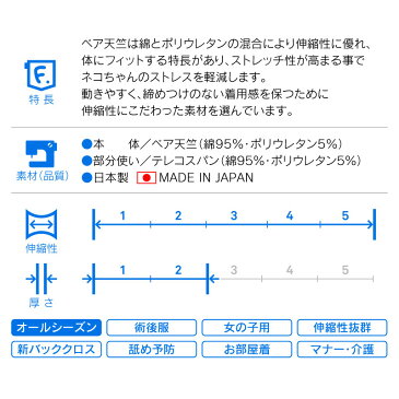 【エリザベスカラーの代わりになる】獣医師推奨 犬用F.ベア天術後服エリザベスウエア(R)(女の子 雌/ダックス・小型犬用)【ネコポス値2】【日本製 国産 避妊 去勢 乳腺腫瘍 手術 犬服 ドッグウェア チワワ トイプードル パグ 介護】【犬の服 full of vigor フルオブビガー】