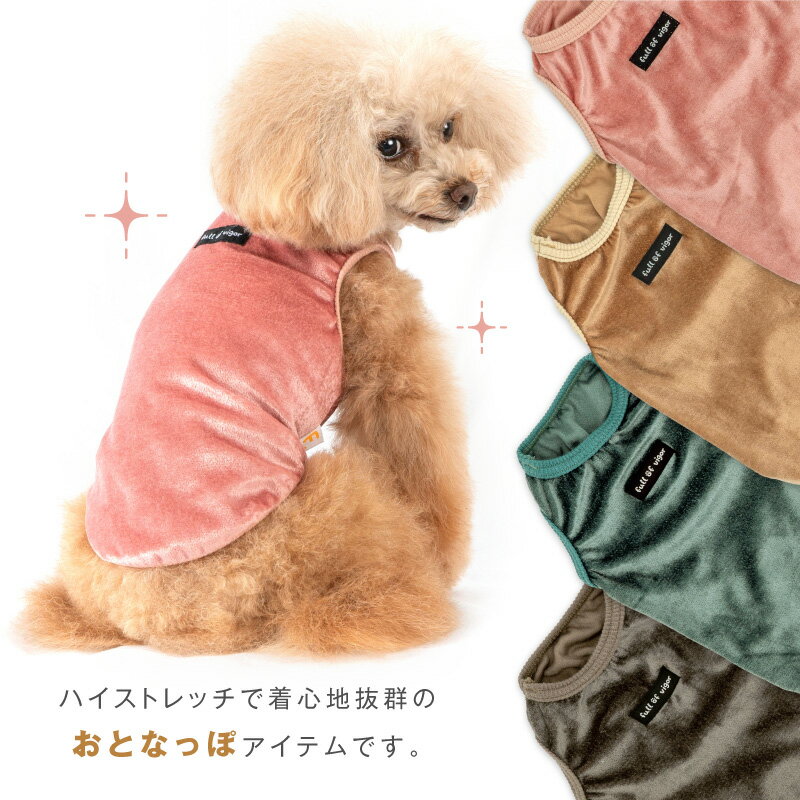 ブライトパイルタンク(ダックス・小型犬用)【ネコポス値2】犬服 ニット 秋冬 チワワ トイプードル シーズー 3