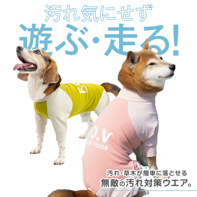 中型犬 服 中型犬用 ドッグプレイ(R) 接触冷感 ハイテンション ラッシュガード 紫外線対策 UV対策 アウトドア 冷感 ひんやり クール 夏用冷感服 UVカット 散歩 柴犬 ビーグル シュナウザー キャバリア 春 夏 ロンパース つなぎ