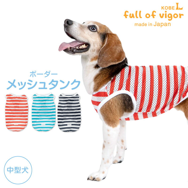 ボーダーメッシュタンク柴犬犬服春夏...