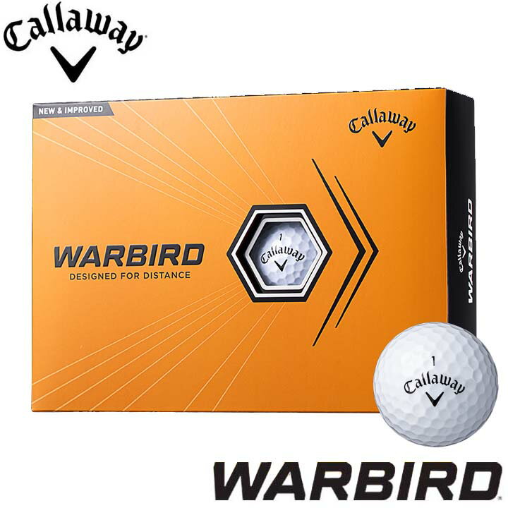 キャロウェイ ウォーバード ゴルフボール ホワイト 1ダース(12球入り) 日本正規品 Callaway WARBIRD