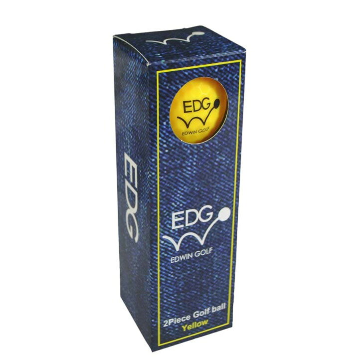 EDWIN GOLF ゴルフボール（マット）　12個入り EDBA-3776 (イエロー) 　 GOLF BALL...