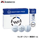 キャスコ ウェザーフリー 雨の日用ボール ホワイト 1ダース(12球入り) ゴルフボール kasco WEATHER FREE 10p