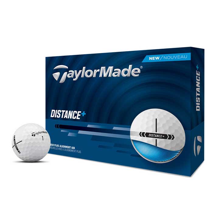 【2025モデル】テーラーメイド DISTANCE+ ホワイト ゴルフボール 1ダース（12球入...