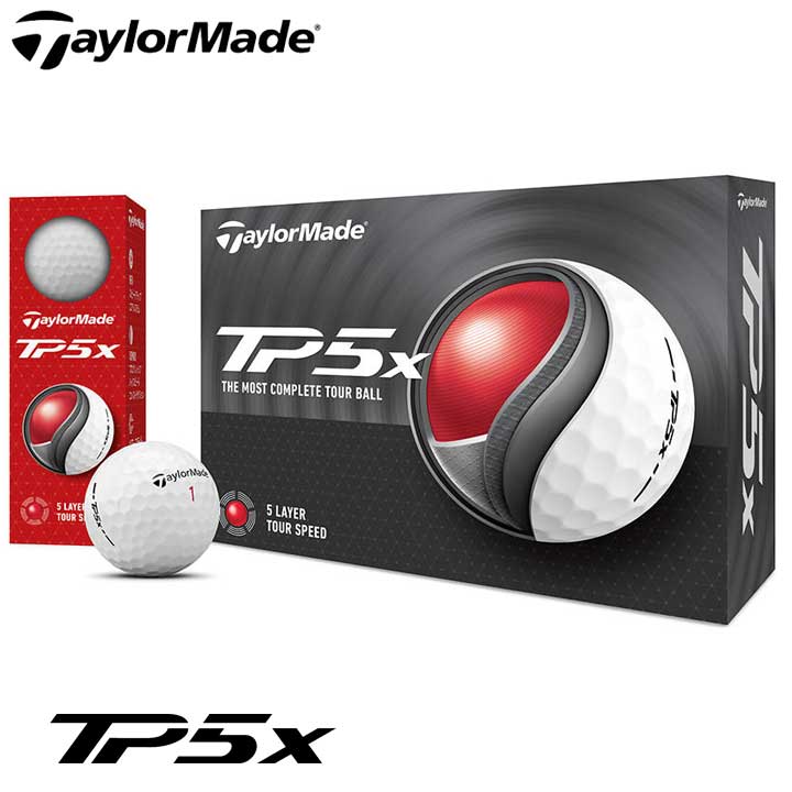 Rakuten - テーラーメイド TP5x ホワイト ゴルフボール 1ダース（12球入り）日本正規品 TaylorMade 2024