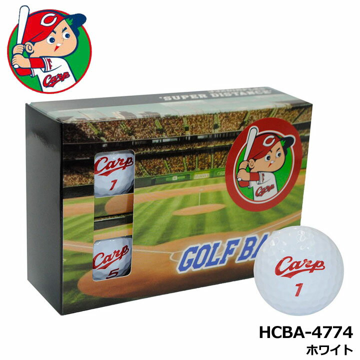 Other - 広島東洋カープ HCBA-4774 ゴルフボール (6個入り) ホワイト GOLF BALL ゴルフ HIROSHIMA TOYO CARP LEZAX