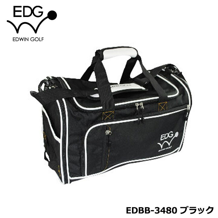 EDWIN GOLF ボストンバッグ EDBB-3480（ブラック） BOSTON BAG エドウィン レザックス LEZAX