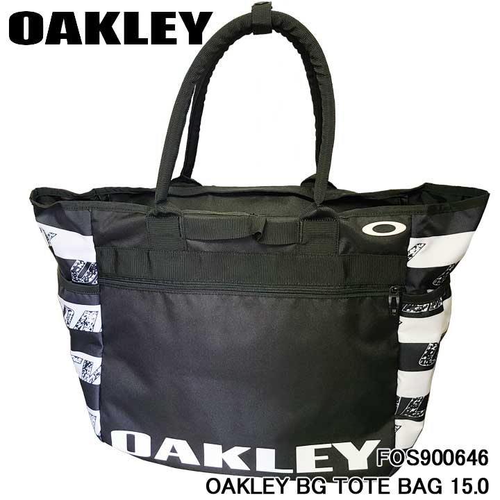 【2022モデル】オークリー FOS900646 トートバッグ 15.0 AD ブラック/ホワイト(041) BG TOTE BAG OAKLEY AD BLACK/WHITE 25p