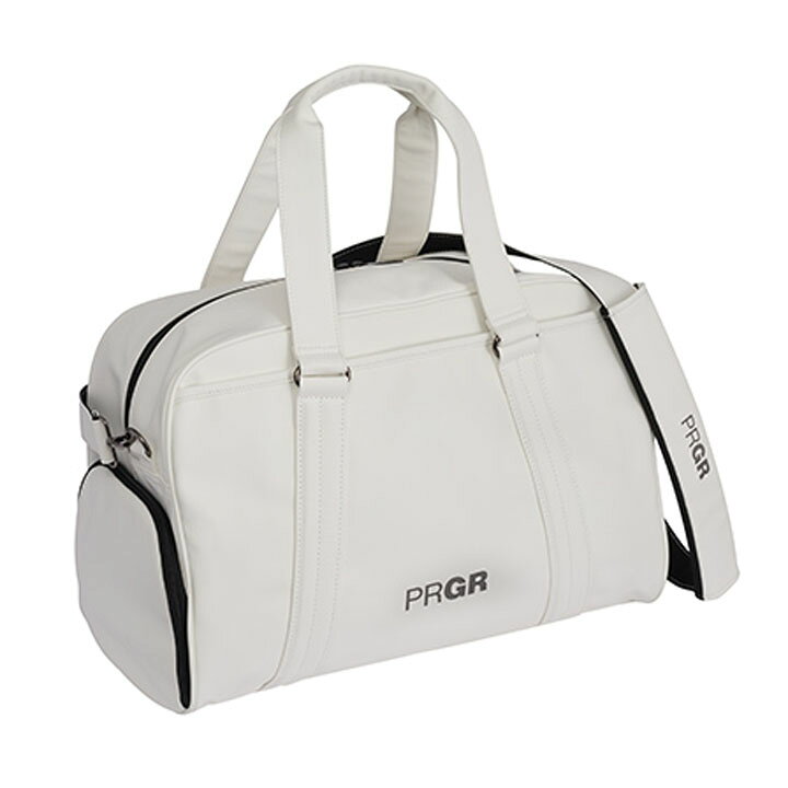 フルショット楽天市場店のプロギア PBB-112 ベーシックモデル ボストンバッグ ホワイト PRGR BASIC BOSTON BAG 20p｜アングル2