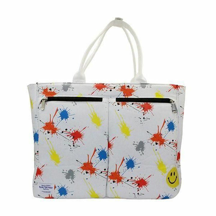 ブルーティーゴルフ BB-002 デニムペイントボストンバッグ ホワイト BOSTON BAG BL...