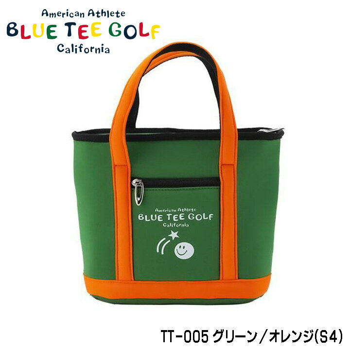 ブルーティーゴルフ TT-005 ストレッチ 2トーン 保冷トートバッグ グリーン/オレンジ(S4) BOSTON BAG BLUE TEE GOLF BTG-tt005 20p