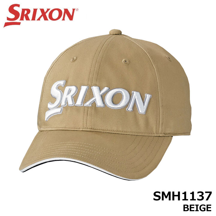 ダンロップ ダンロップ スリクソン SMH1137 キャップ ゴルフ帽子 ベージュ BEIGE SRIXON DUNLOP 10p