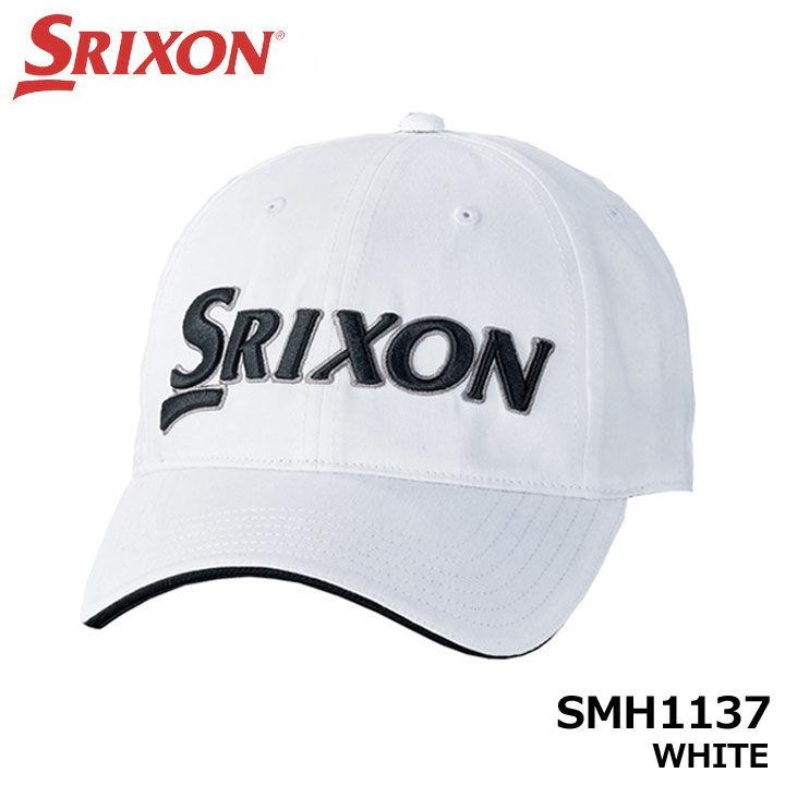 ダンロップ ダンロップ スリクソン SMH1137 キャップ ゴルフ帽子 ホワイト WHITE SRIXON DUNLOP 10p