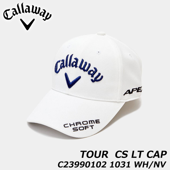 キャロウェイ C23990102 ツアーCS LTキャップ 1030(WH/NV) JM 23 帽子 吸水速乾スベリ CALLAWAY TOUR TW CAP 23 JM MENS 20p