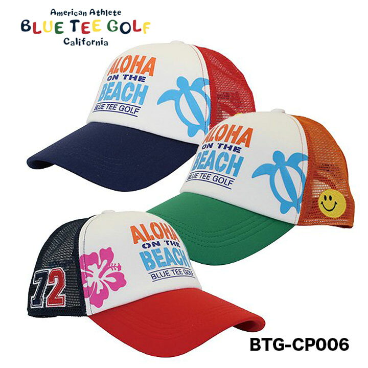 ブルーティーゴルフ ALOHA ON THE BEACHメッシュキャップ　【BTG-CP006】 BLUE TEE...