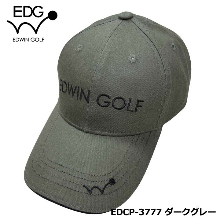 EDWIN GOLF ゴルフキャップ EDCP-3777（カーキ） CAP エドウィン レザックス LEZAX