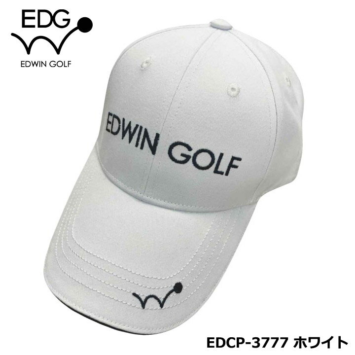 EDWIN GOLF ゴルフキャップ EDCP-3777（ホワイト） エドウィン ゴルフ 手洗いが可能です。 運動時以外にも普段での使用も可能。 6パネルの頭にフィットする被りやすい形です。 ストラップで調節可能。 サングラスホルダー付き。...