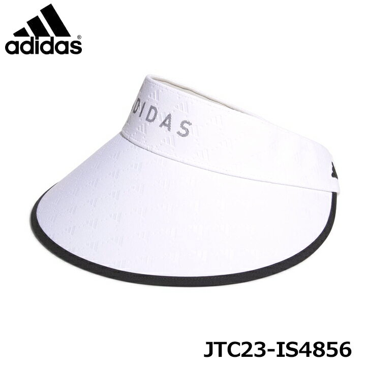 【レディース】【2024モデル】アディダス JTC23 モノグラムプリント ワイドバイザー IS4856 ホワイト サンバイザー adidas GOLF 20p