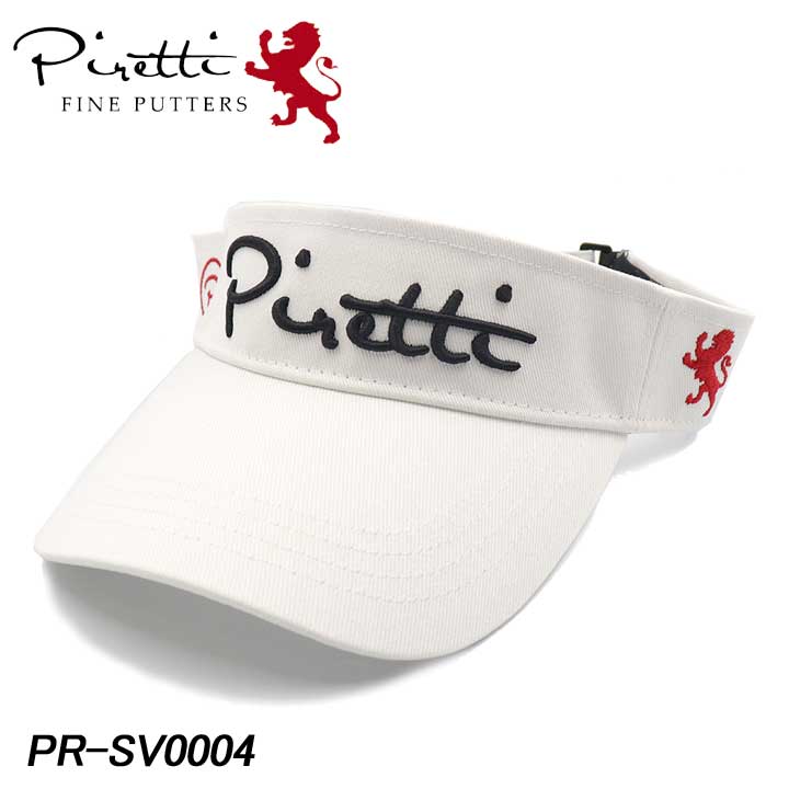 ピレッティ PR-SV0004 ゴルフ コットンバイザー ブラック Visor Cap Piretti