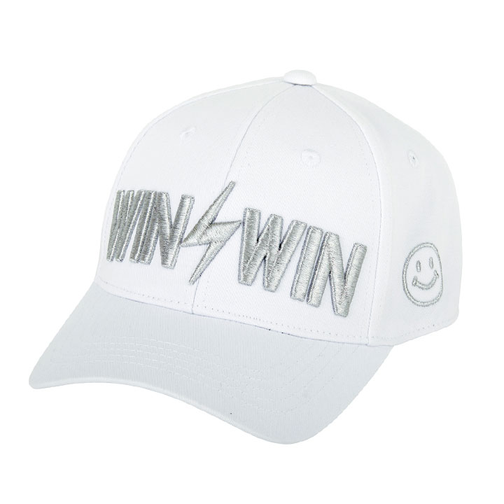 ウィンウィンスタイル CP-060（WH×SV） CAP 3D刺繍仕上げ WINWIN STYLE フリーサイズ
