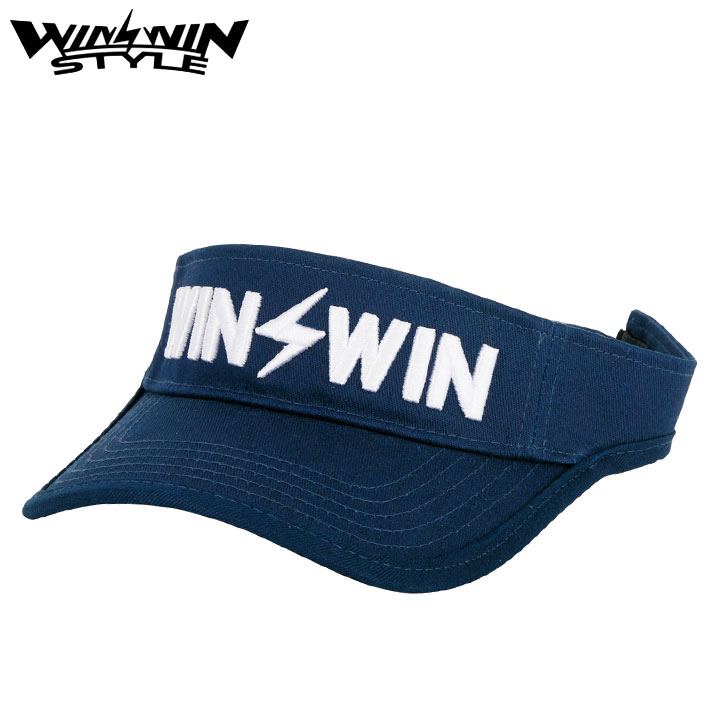 ウィンウィンスタイル CV-262（NV×WH） バイザー 3D刺繍仕上げ WINWIN STYLE フリ...