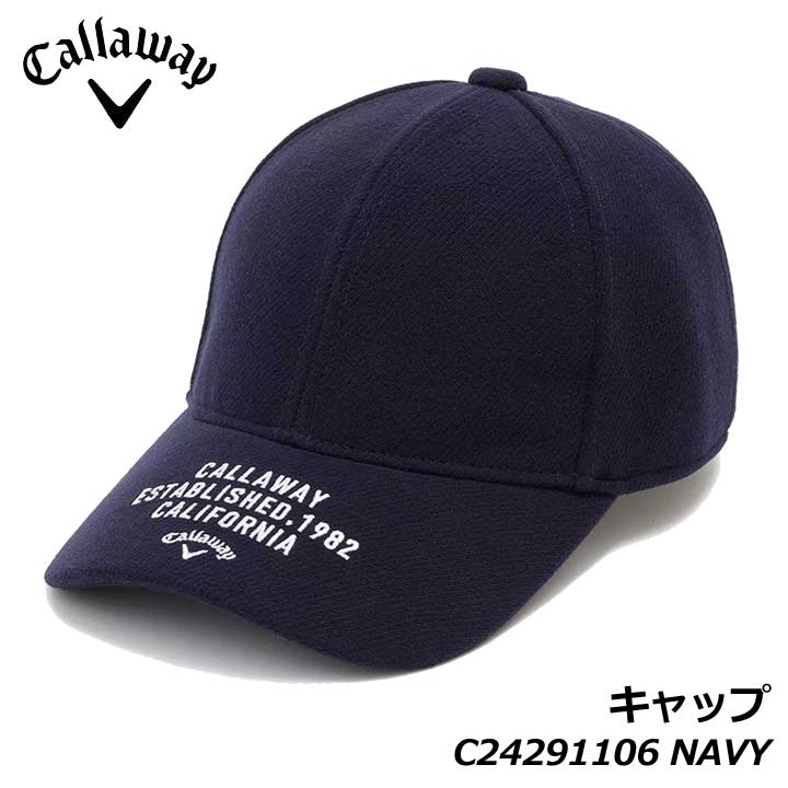 【2024モデル】キャロウェイ C24291106 キャップ ネイビー 1120(nv) 吸水速乾スベリ CALLAWAY (MENS) 20p