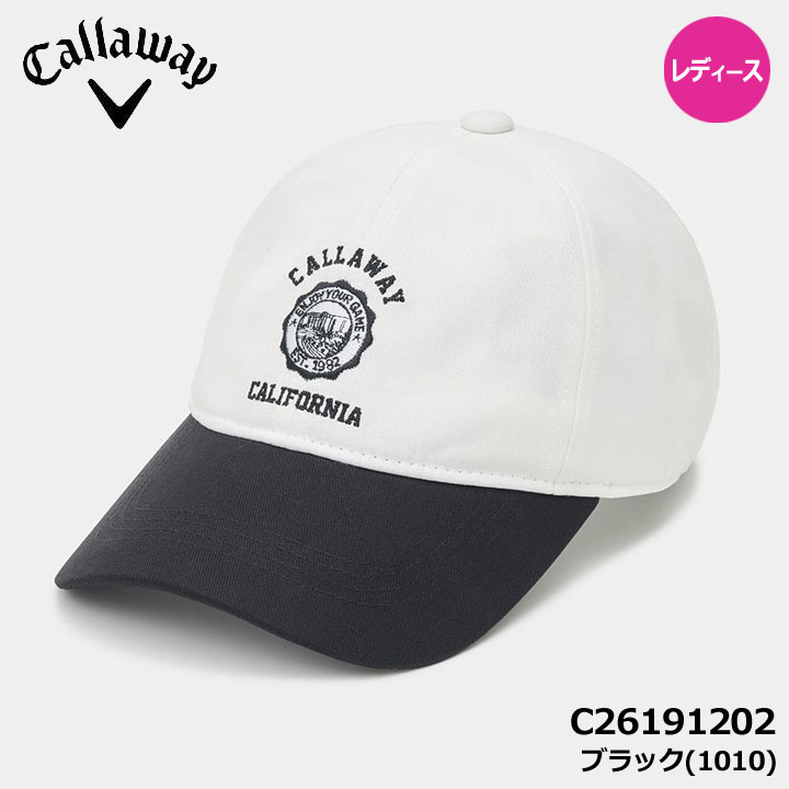 【レディース】キャロウェイ C26191202 アパレルシーズンロゴ キャップ ブラック(1...