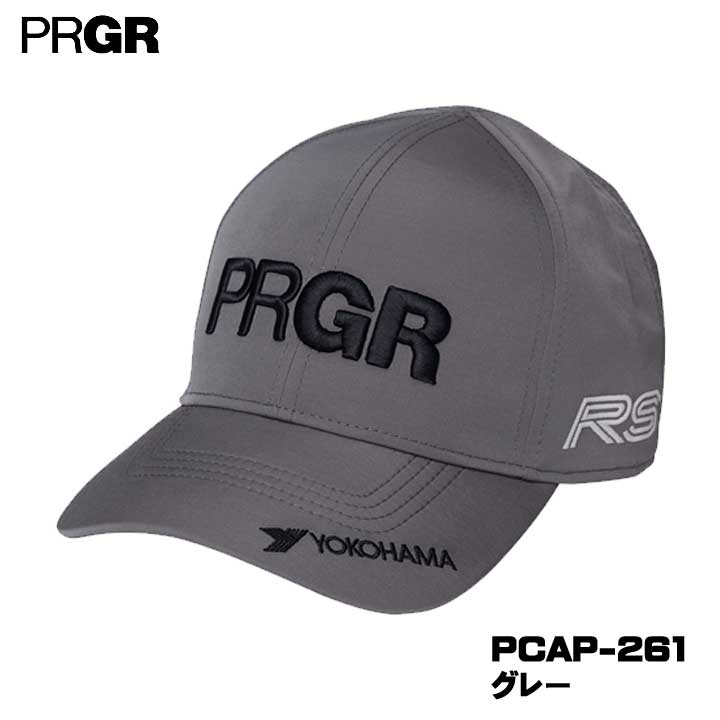 PRGR - 【2026モデル】プロギア PCAP-261 やわらかつば スポーツキャップ グレー 帽子 PRGR 10p