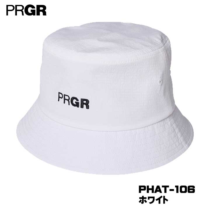 樂天商城 - 【2026モデル】プロギア PHAT-106 バケットハット ホワイト 帽子 PRGR 10p