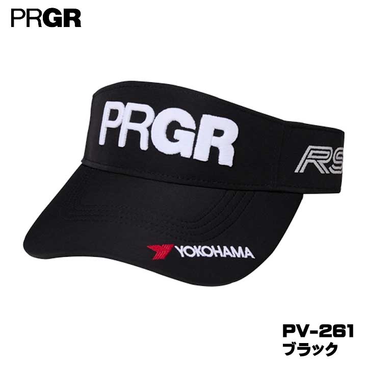 乐天商城 - 【2026モデル】プロギア PV-261 やわらかつば スポーツサンバイザー ブラック 帽子 PRGR 10p