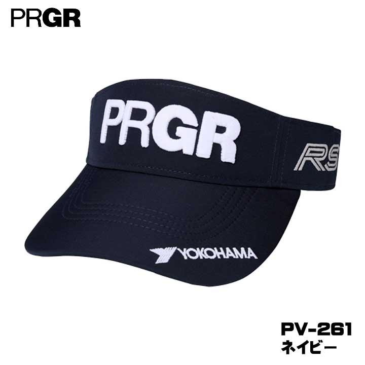 PRGR - 【2026モデル】プロギア PV-261 やわらかつば スポーツサンバイザー ネイビー 帽子 PRGR 10p