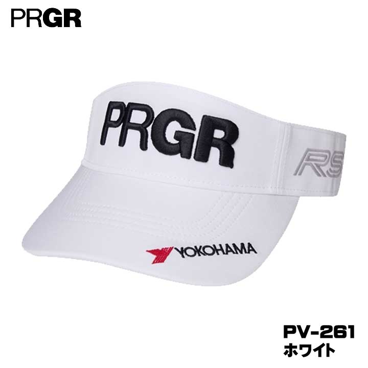 PRGR - 【2026モデル】プロギア PV-261 やわらかつば スポーツサンバイザー ホワイト 帽子 PRGR 10p