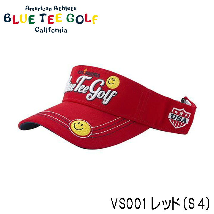 ブルーティーゴルフ コットンバイザー [スマイル] BTG-VS001 レッド(S4) BLUE TEE GOLF ゴルフやテニスなどの屋外スポーツで大活躍！ アジャスターでサイズ調節が可能です。 カラー レッド(S4) サイズ フリー(57〜59cm) 素材 綿100% 在庫につきまして ※在庫データは定期的に更新しておりますが、実店舗と在庫を共有している商品もございますので、日々在庫が変動しており、ご注文のタイミングによっては欠品・完売の場合がございます。 お取り寄せの商品につきましても、リアルタイムのメーカー在庫ではございませんので、予めご了承下さい。ご注文商品の在庫有無・納期につきましては、当店からのメールにてお知らせいたします。